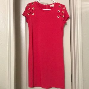 Hot pink short dress